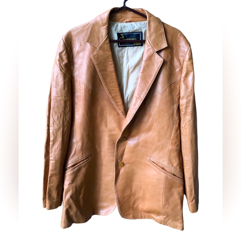Men’s Vintage Leather Jacket Size 44